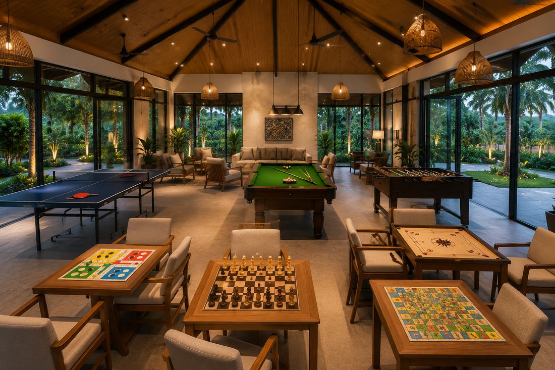 Indoor games lounge